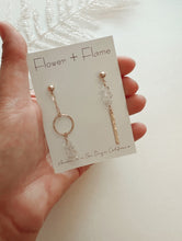 Load image into Gallery viewer, Herkimer Diamond Earrings no. 1