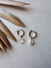 Load image into Gallery viewer, Moonlit Heart Hoops
