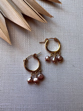 Load image into Gallery viewer, Three of Hearts Hoops
