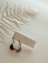 Load image into Gallery viewer, Labradorite Crescent Moon Earrings
