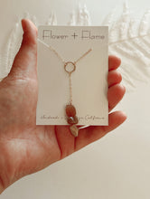 Load image into Gallery viewer, Sunstone Lariat Necklace
