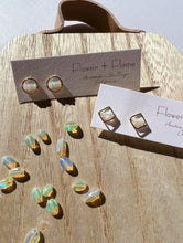 Load image into Gallery viewer, Ethiopian Opal Stud Earrings no. 2
